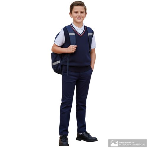 Pantalón escolar azul para niño