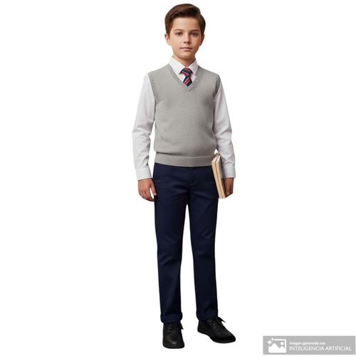 Pantalón escolar azul para niño