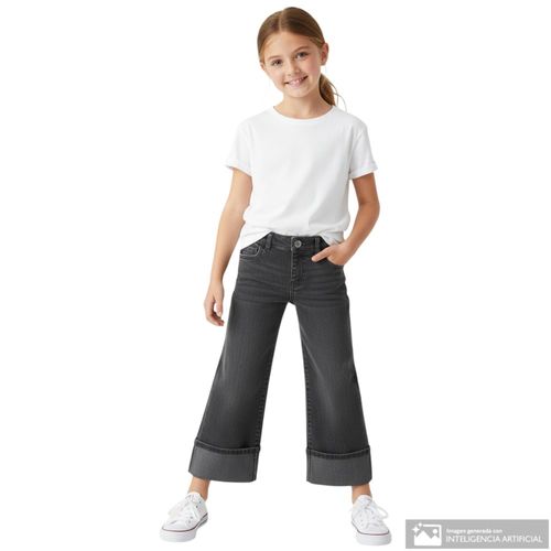 Jeans gris para niña