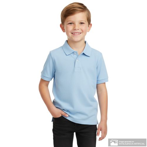 Camisa celeste para niño