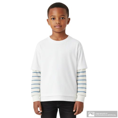 Camiseta bicolor para niño