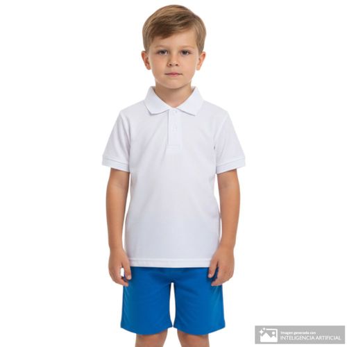 Camisa escolar blanca unisex