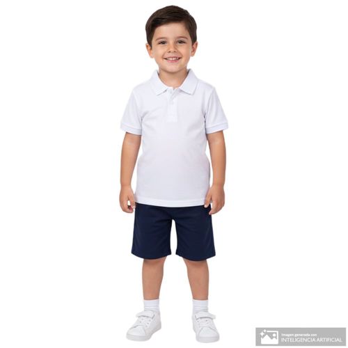 Camisa escolar blanca unisex