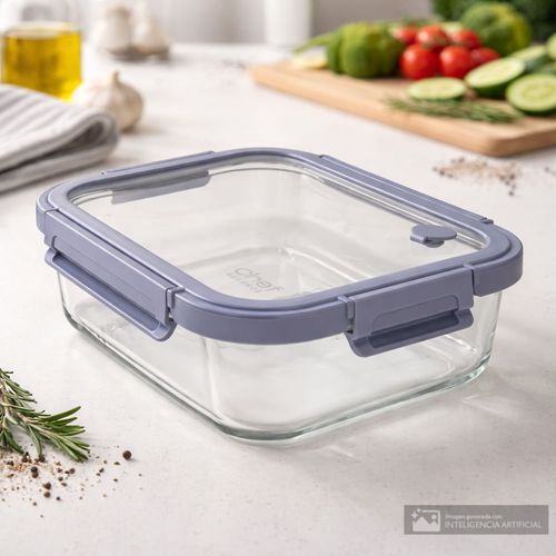 Depósito Chef Essense de vidrio con tapa 1500 ml