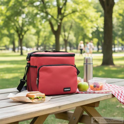 Lonchera de plástico colores surtido 27x23x18 cm