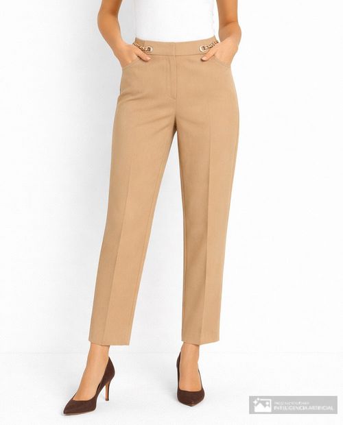 Pantalón Zac and Rachel slim de cintura alta para mujer