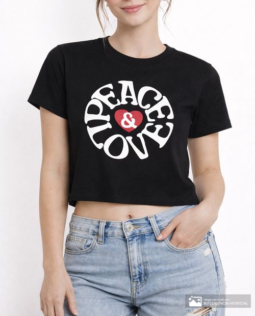 Camiseta Orange estampada manga corta para mujer