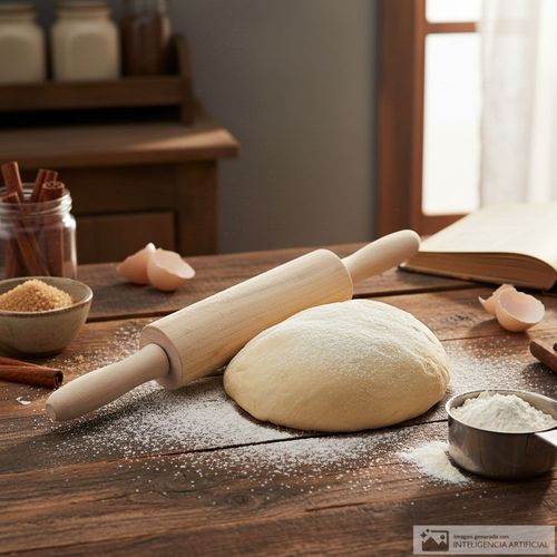 Rodillo de madera 36 cm