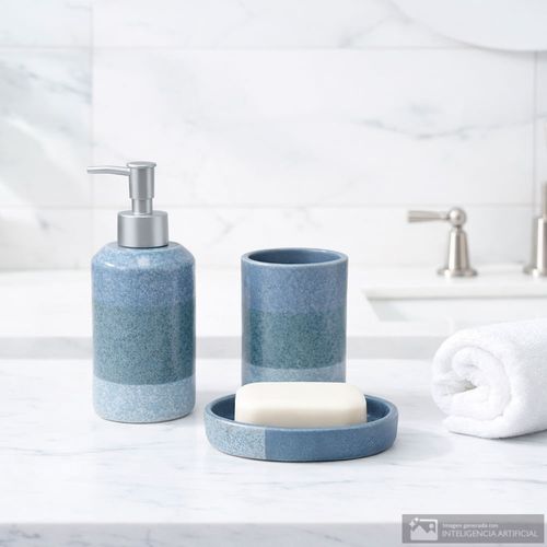 Set 3 piezas de cerámica para baño
