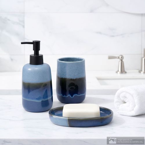 Set 3 piezas de cerámica para baño