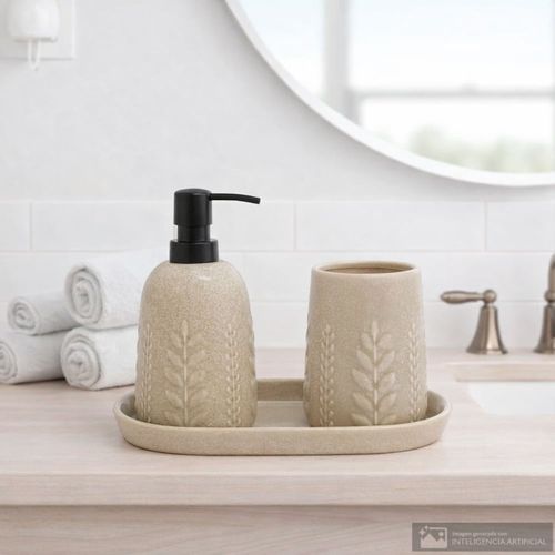 Set 3 piezas de cerámica para baño