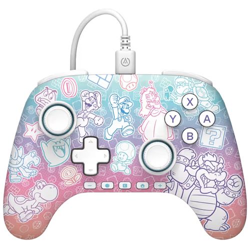 Control cableado Power-A Advantage para Nintendo Switch 2 - Reino Champiñón