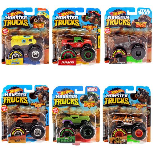 Hot Wheels Monster Trucks Llantas Gigantes Escala 1:64 surtidos