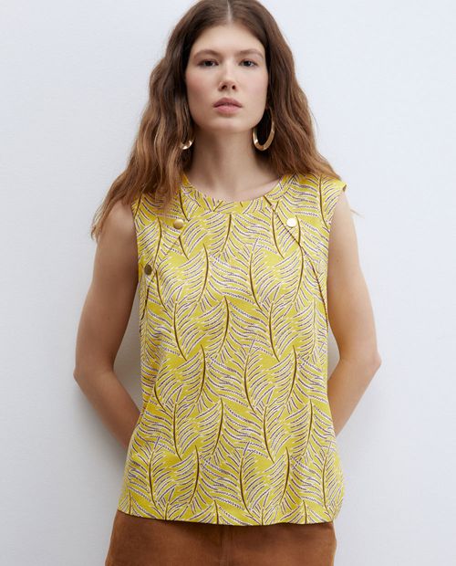 Camiseta Sfera tank top estampada sin mangas para mujer