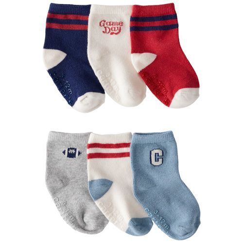 Set de 6 pares de calcetines estampado para bebé niño