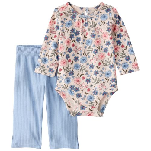 Conjunto de 2 piezas multicolor con estampado para bebé niña