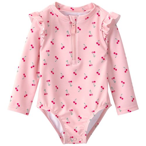 Traje de baño de 1 pieza estampado para bebé niña