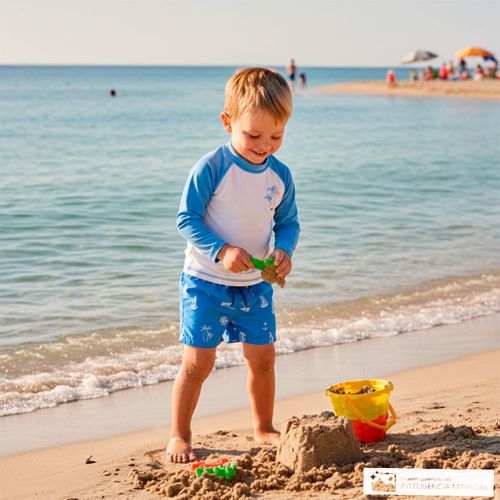Camiseta de baño estampado para niño