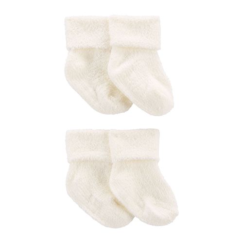 Set de 4 pares de calcetines blancos para bebé niño