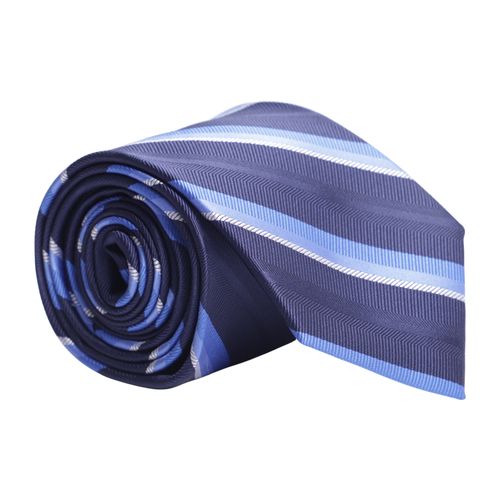 Corbata Izod azul rayada para hombre