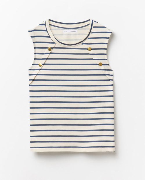 Camiseta Sfera tank top rayada sin mangas para mujer