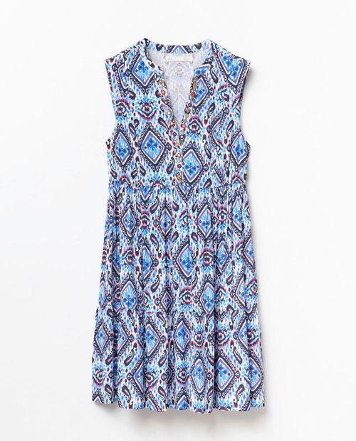 Vestido Sfera casual estampado sin mangas para mujer