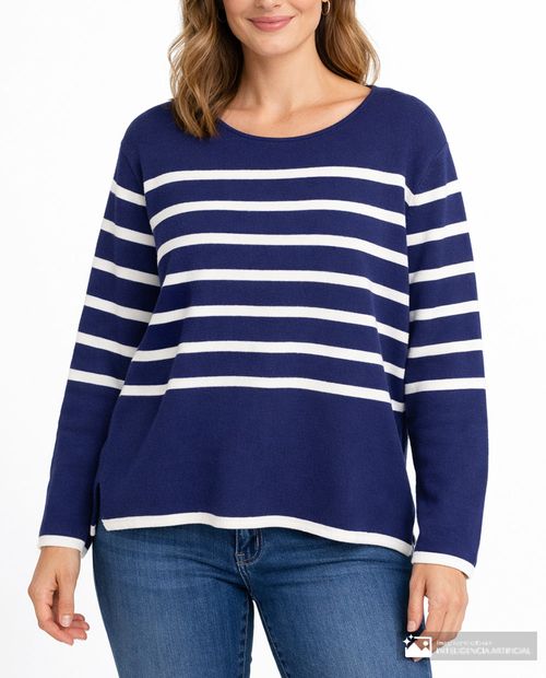 Suéter Nicolle pull over rayado para mujer