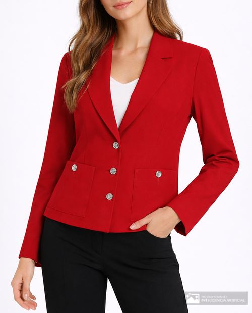 Chaqueta Kasper Separates roja para mujer