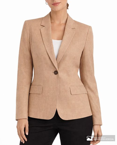 Chaqueta Kasper Separates beige para mujer