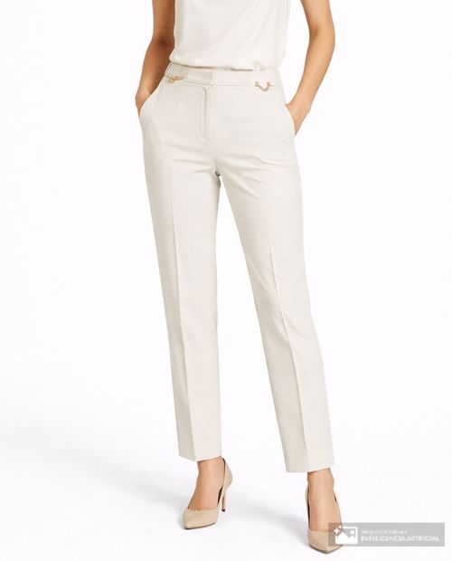 Pantalón Zac and Rachel slim de cintura alta para mujer