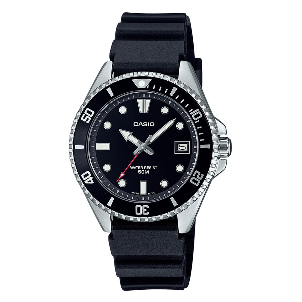 Reloj Casio análogo de resina color negro para hombre