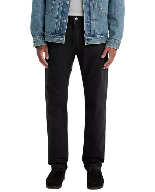 Jeans Levi's 505 regular fit negro denim para hombre