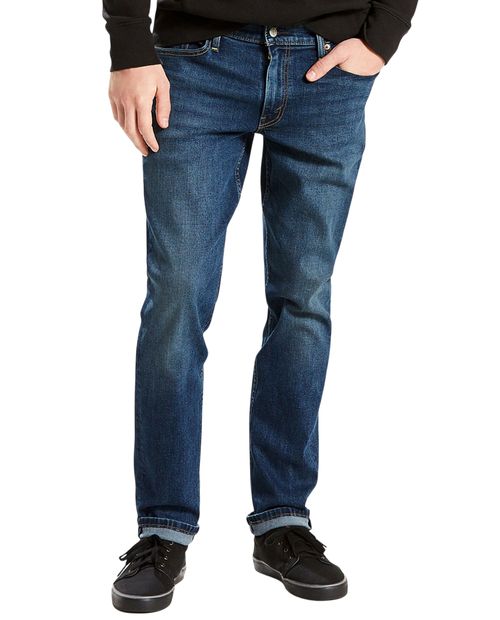 Jeans Levi's 511 slim fit azul denim lavado para hombre