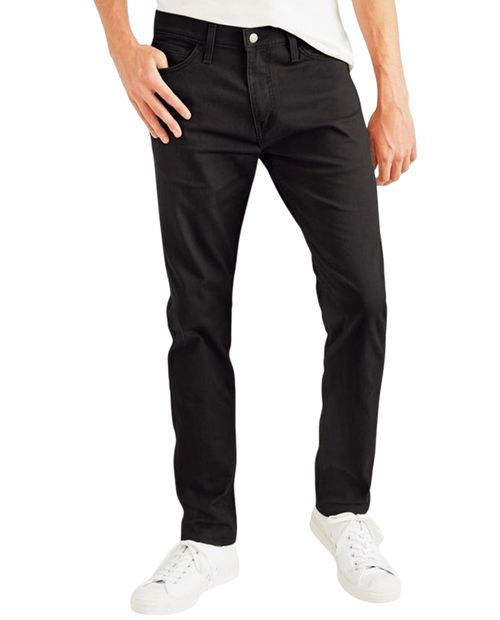 Pantalón jean cut Dockers straight fit negro sólido para hombre