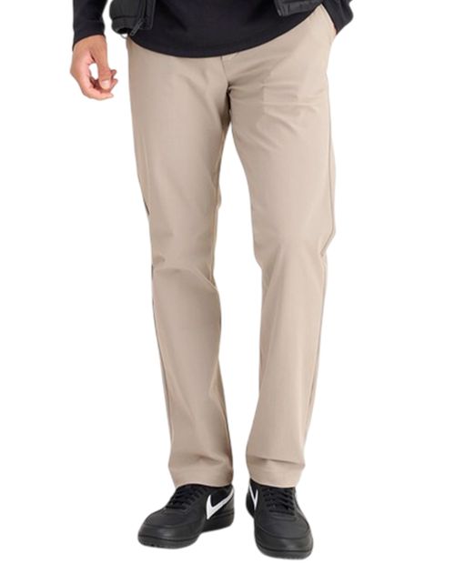 Pantalón chino Docker Go Airweave slim fit beige sólido para hombre