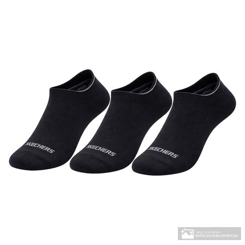 Pack de 3 pares de calcetines low cut negros sólidos para hombre