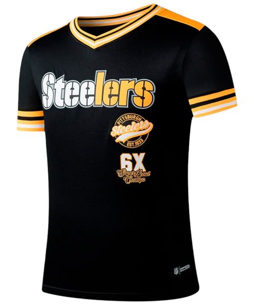 Camiseta deportiva negra Steelers para hombre