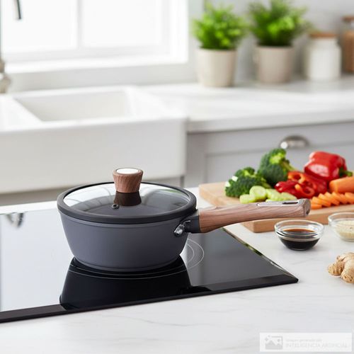 Olla salsera de aluminio con tapa Chef essence 16 cm