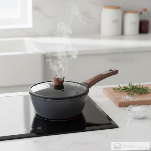 Olla salsera de aluminio con tapa Chef essence 18 cm