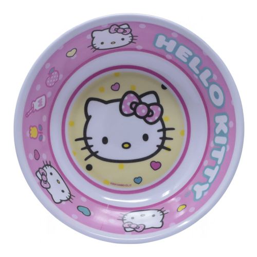 Plato hondo de melamina Sanrio Hello Kitty 17 cm