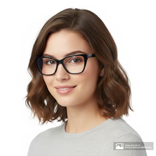 Aro completo rectangular Guees de acetato para mujer