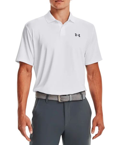 Camisa deportiva tipo polo blanca para hombre