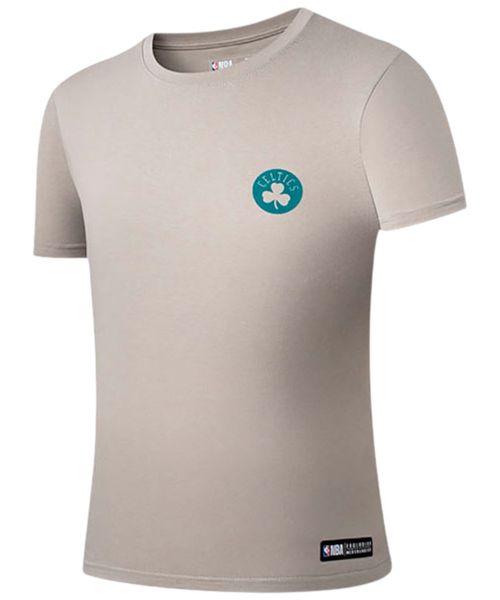 Camiseta deportiva beige Celtics para hombre