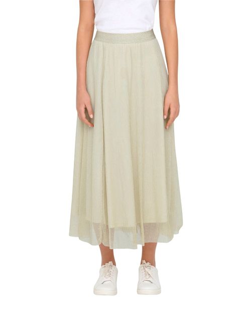 Falda Only midi cintura alta para mujer