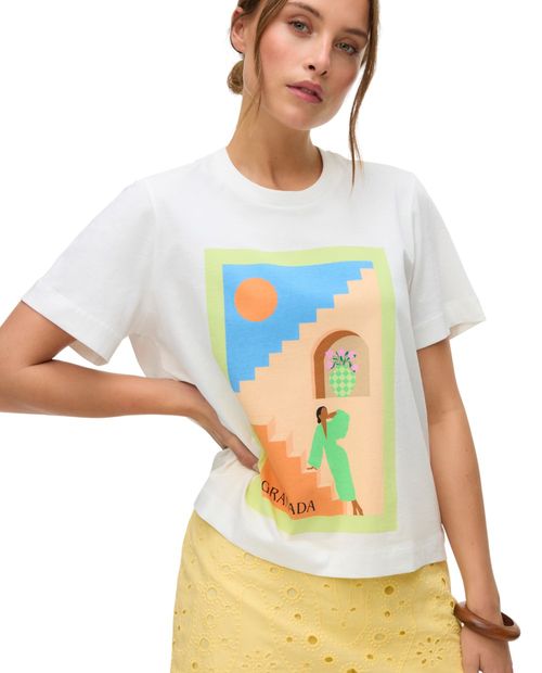 Camiseta Vero Moda estampada manga corta para mujer
