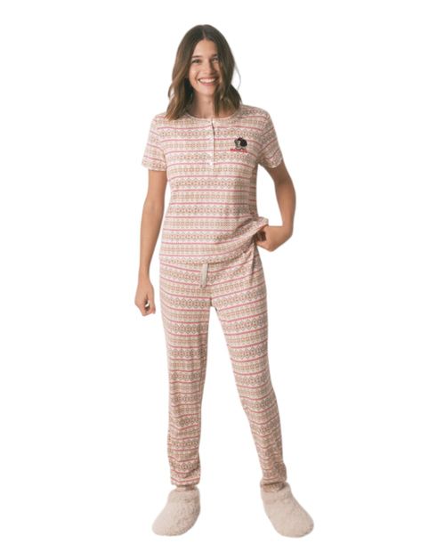 Pijama con pantalón Women Secret estampada de Mafalda para mujer