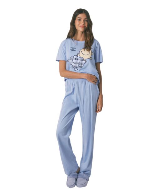 Pijama con pantalón Women Secret azul para mujer