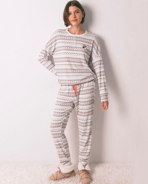 Pijama con pantalón Women Secret estampada de Minnie Mouse para mujer