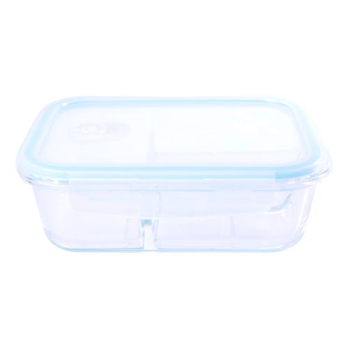 Depósitos de vidrio con 3 divisiones Detalles 19.8×14.8×6.7 cm