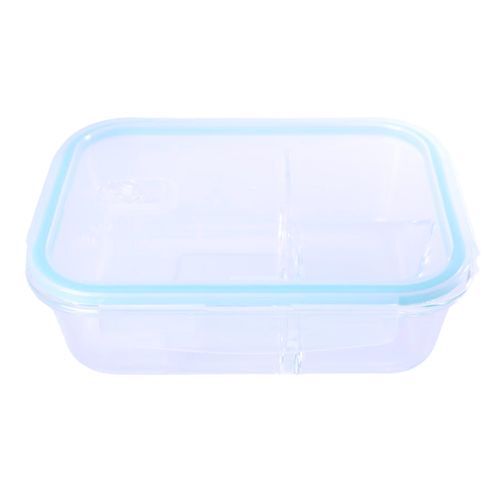 Depósitos de vidrio con 3 divisiones 22.5x16.9x7.5 cm